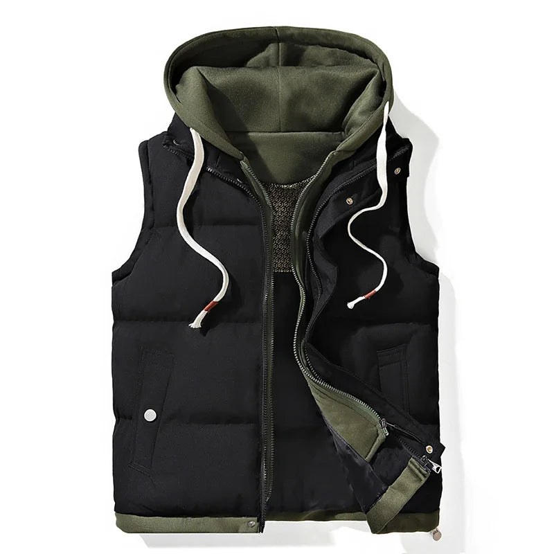 Ronan Men’s Soft Shell Hooded Gilet – Lightweight Insulated Vest