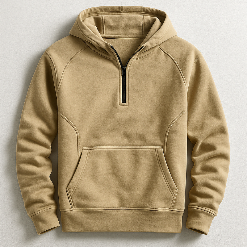 Piolo Men’s Premium Cotton Hoodie – Relaxed Fit Midweight Pullover with Ribbed Trim
