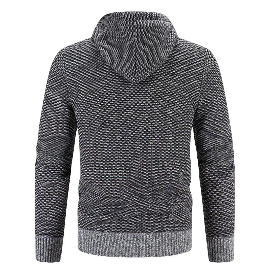 Fred Men’s Knit Hoodie – Soft Brushed Cotton Knit Sweater