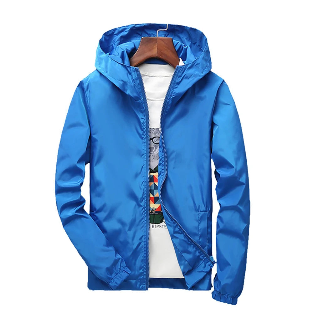 Axelair Unisex Hooded Windbreaker – Lightweight Water-Resistant Shell