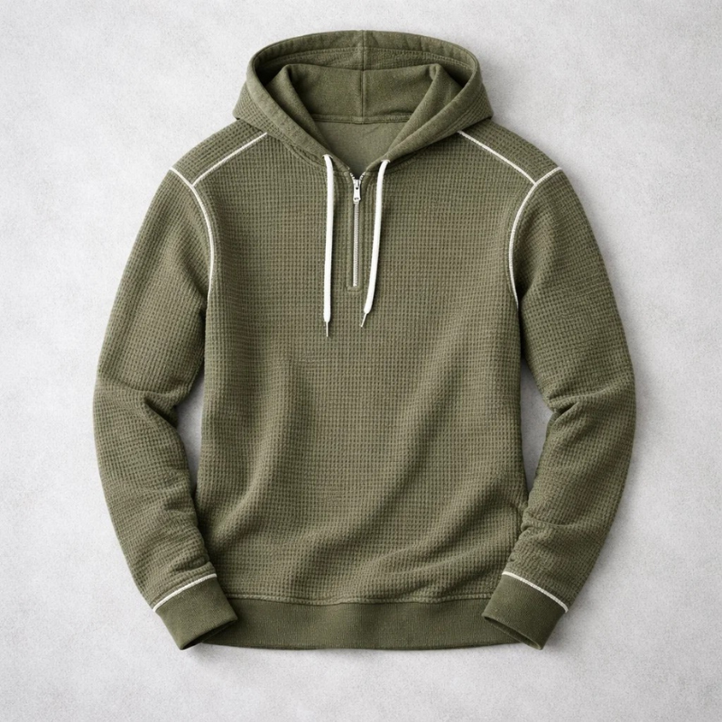 Alfie Men’s Hoodie - Waffle-Knit Cotton