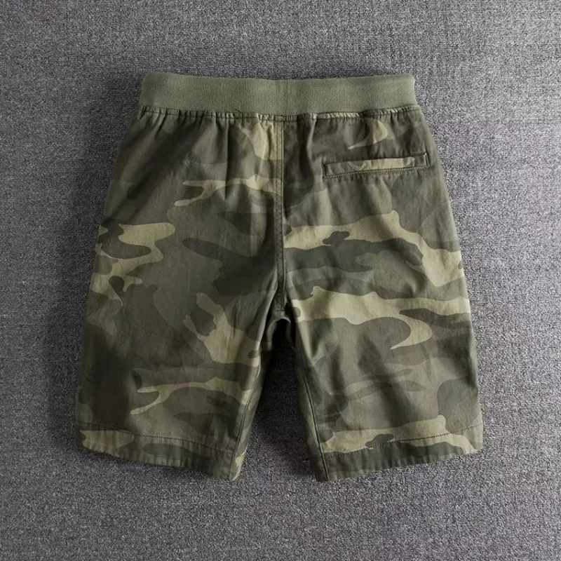 Leonardo Cotton Blend Camo Shorts – Stretch Fit Breathable Athletic Shorts