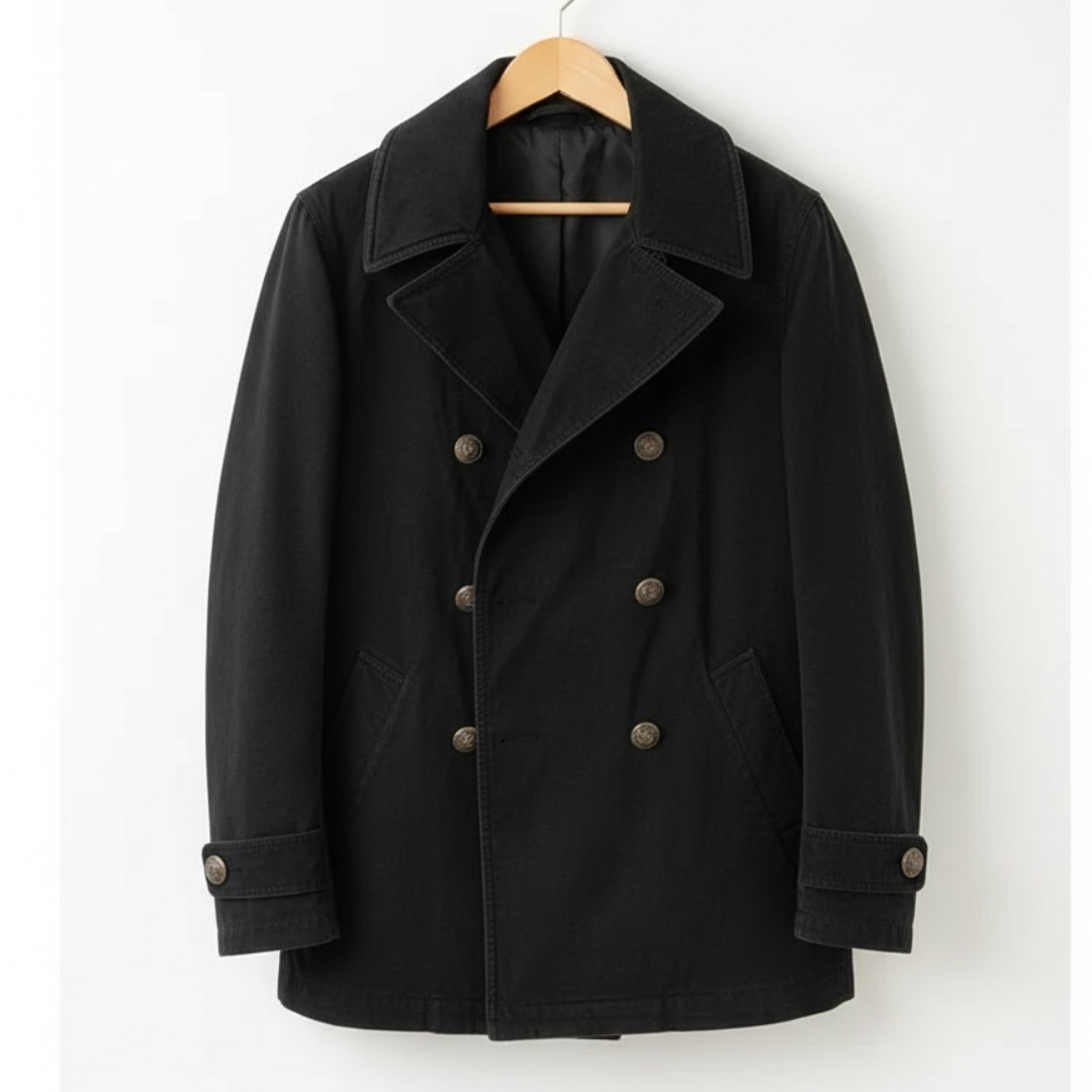 Skylar Men’s Double-Breasted Jacket – Relaxed Stretchy Italian Tailoring