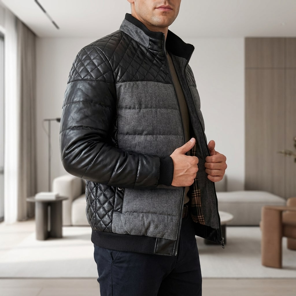 Héctor Men’s Puffer Jacket – Warmth Quilted Coat
