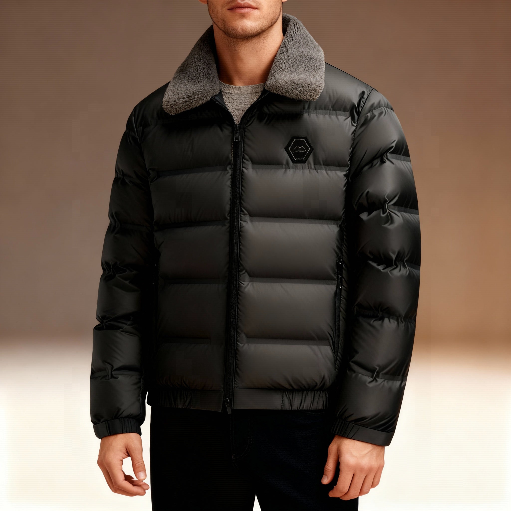 Bennett Men’s Down Puffer Jacket – Insulated Winter Coat with Quilted Shell