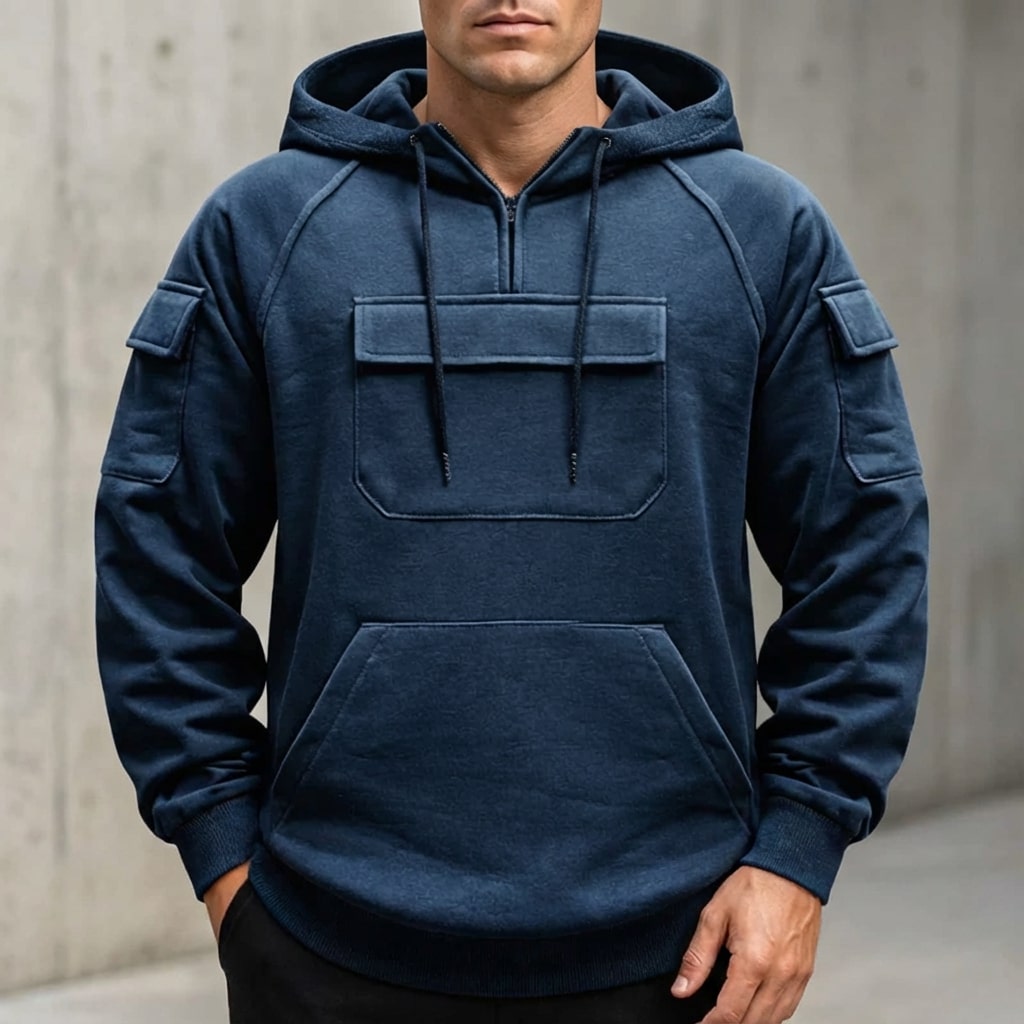 Crispin Men’s Hoodie Sweatshirts – Cotton Relaxed Fit Hoodies