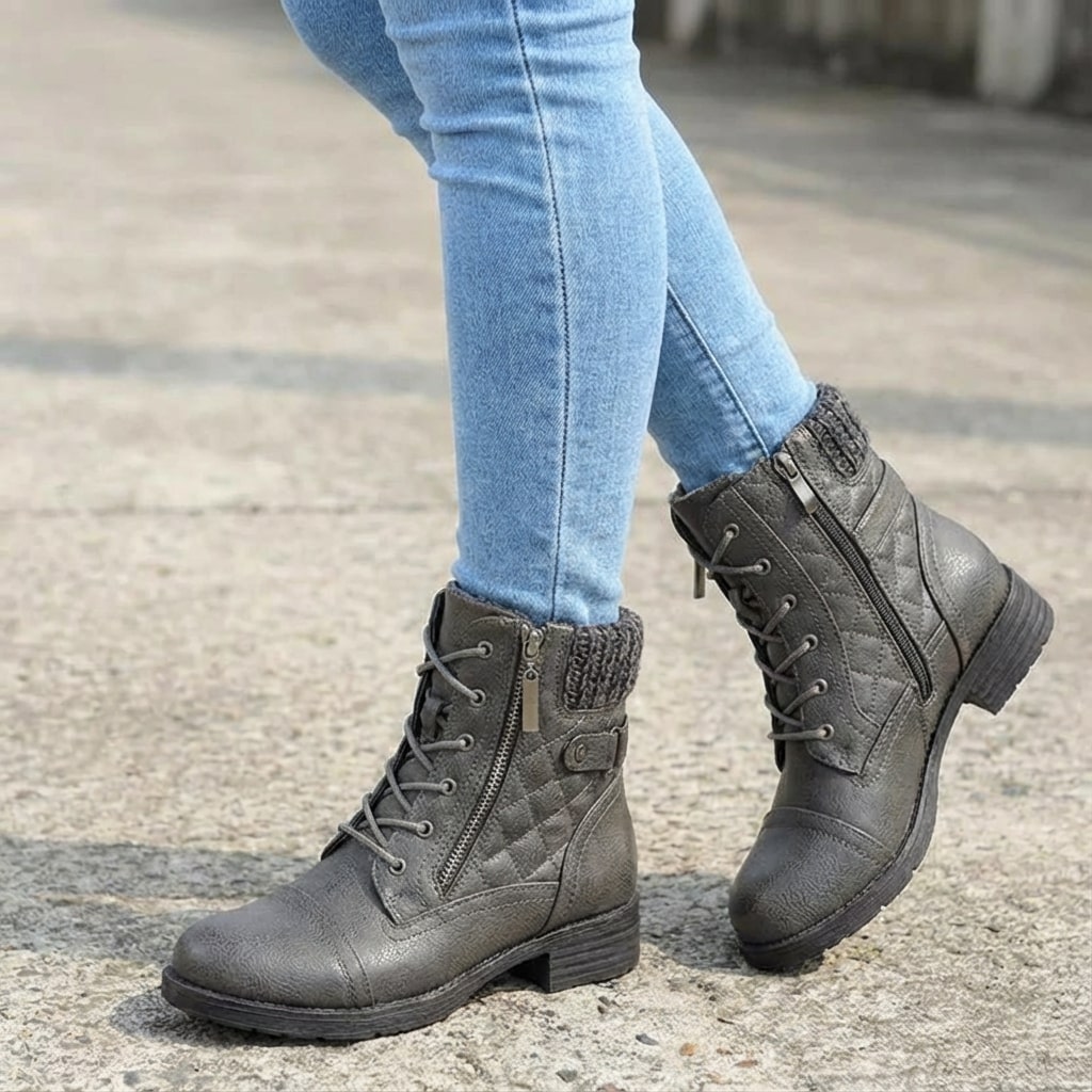 Harriet Women’s Leather Zipped Ankle Boots