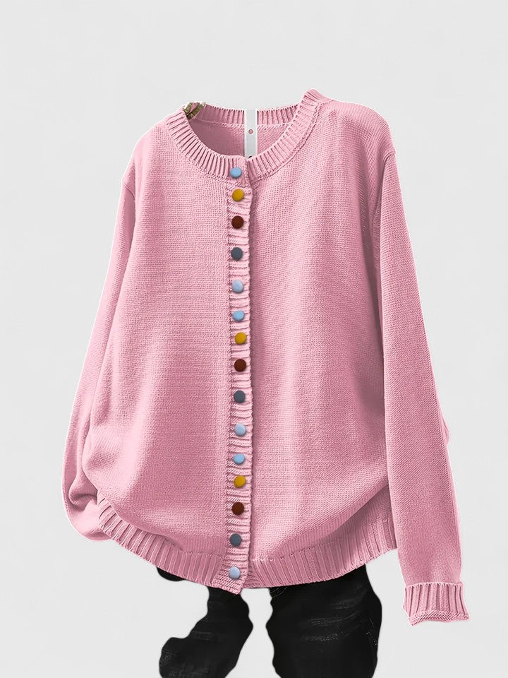 Rosie Women’s Button Up Cardigan – Lightweight Knitted Cardigan