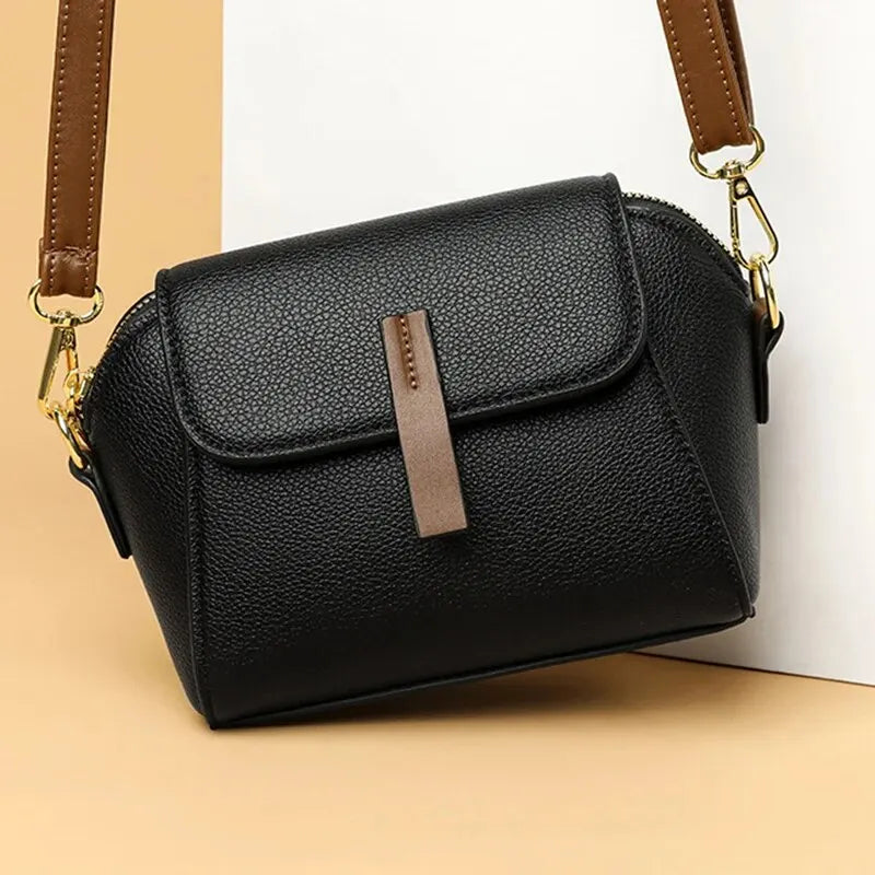 Giorgia Women's Mini Crossbody Bag – Pebbled Vegan Leather Compact Handbag