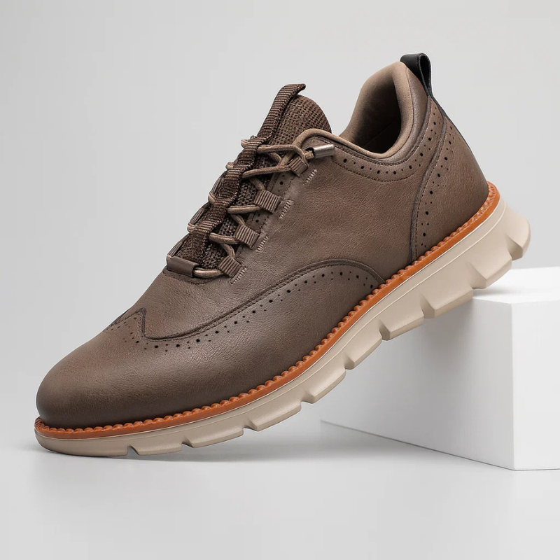 Domingo Men’s Shoes – Genuine Leather Trainers with Lightweight Sole