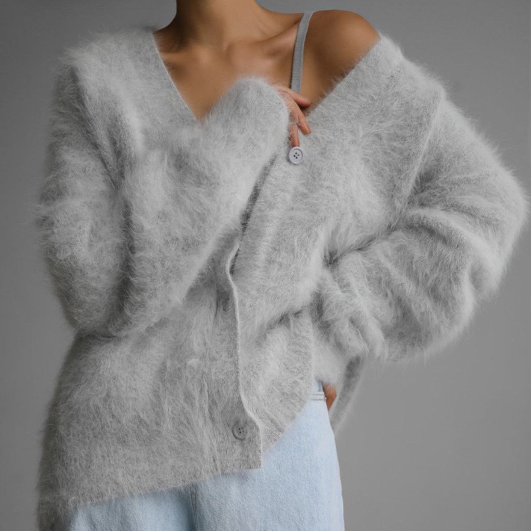 Elara Women's Cashmere Sweater – Luxuriously Soft Knit Cardigan
