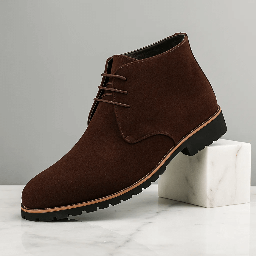 Cassian Men’s Suede Lace-Up Boots – Rugged Grip with Refined Suede Finish