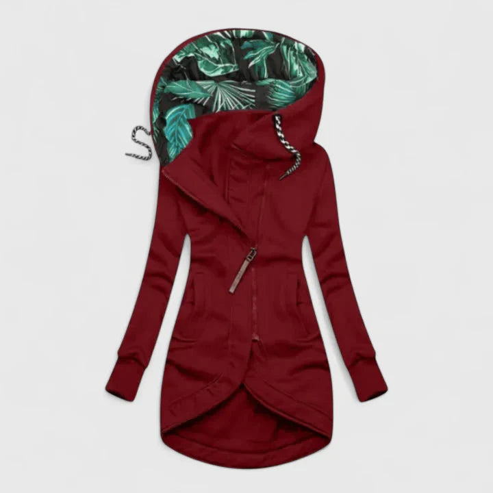 Silvia Women’s Hooded Jacket – Water-Repellent Outerwear