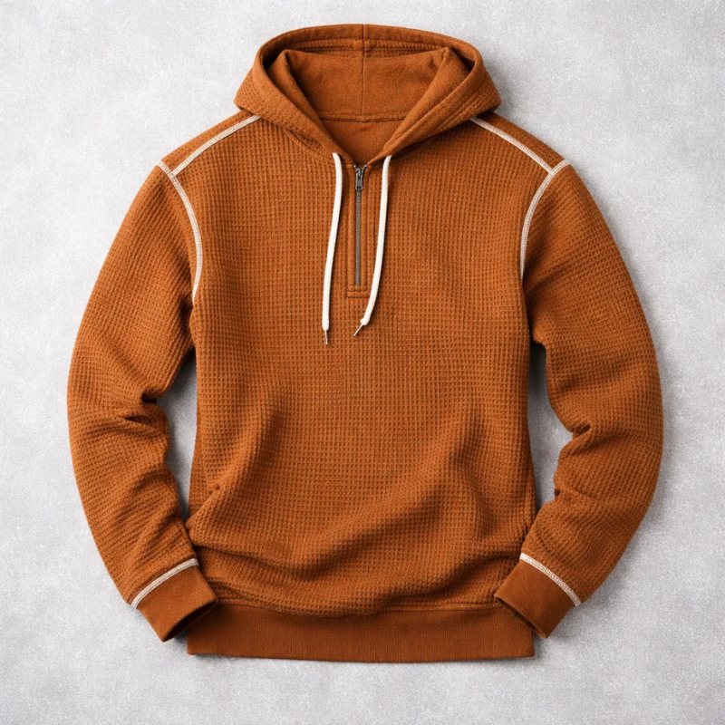 Alfie Men’s Hoodie - Waffle-Knit Cotton