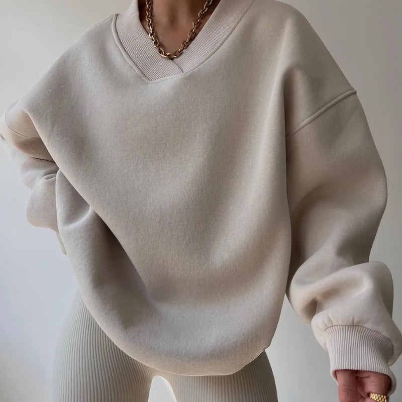 Charlene Women's Oversized Pullover – Soft Knit Jumper with Relaxed Fit