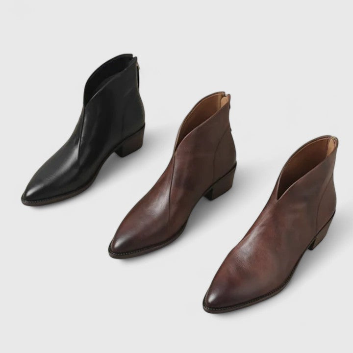 Claudia Women’s Ankle Boots – Low Heel Booties with Timeless Versatility