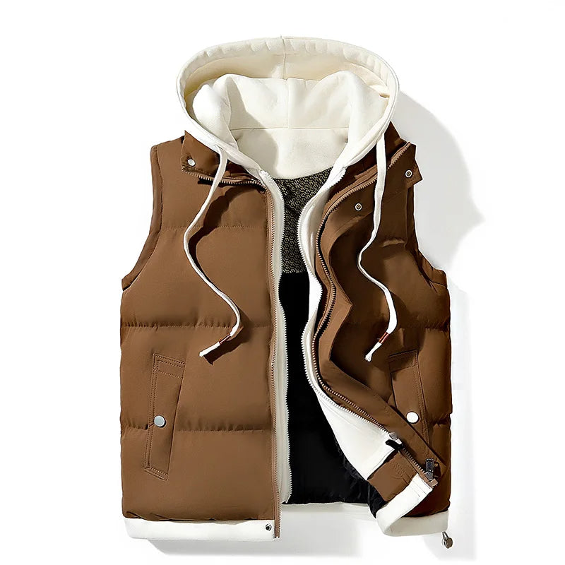Ronan Men’s Soft Shell Hooded Gilet – Lightweight Insulated Vest