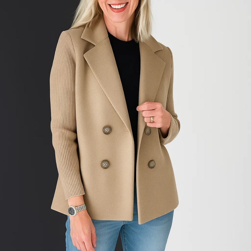 Alona Women’s Sweater Blazer – Double-Knit Cardigan Jacket