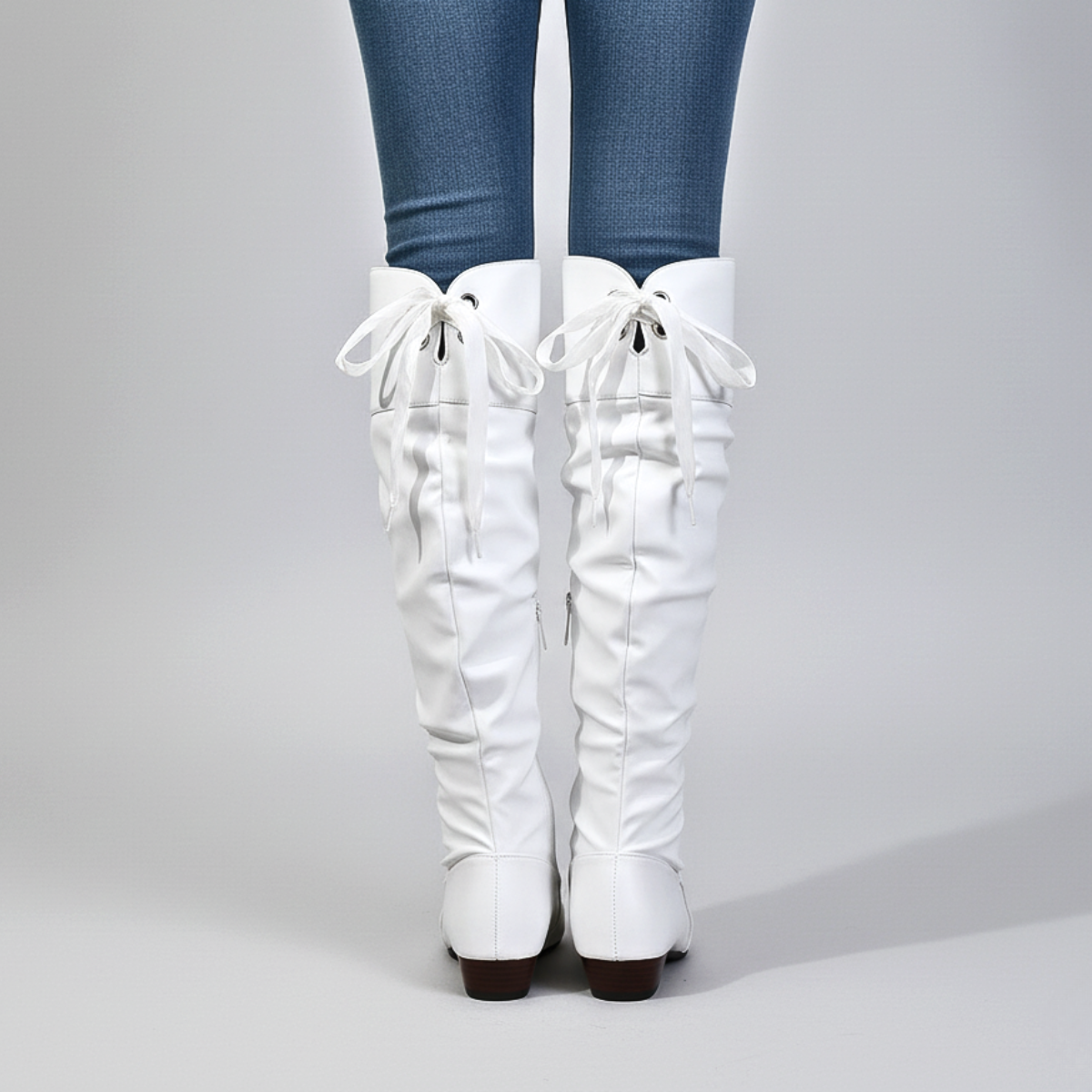 Lydia Women’s Knee High Boots – Smooth Leather with Slouch Design