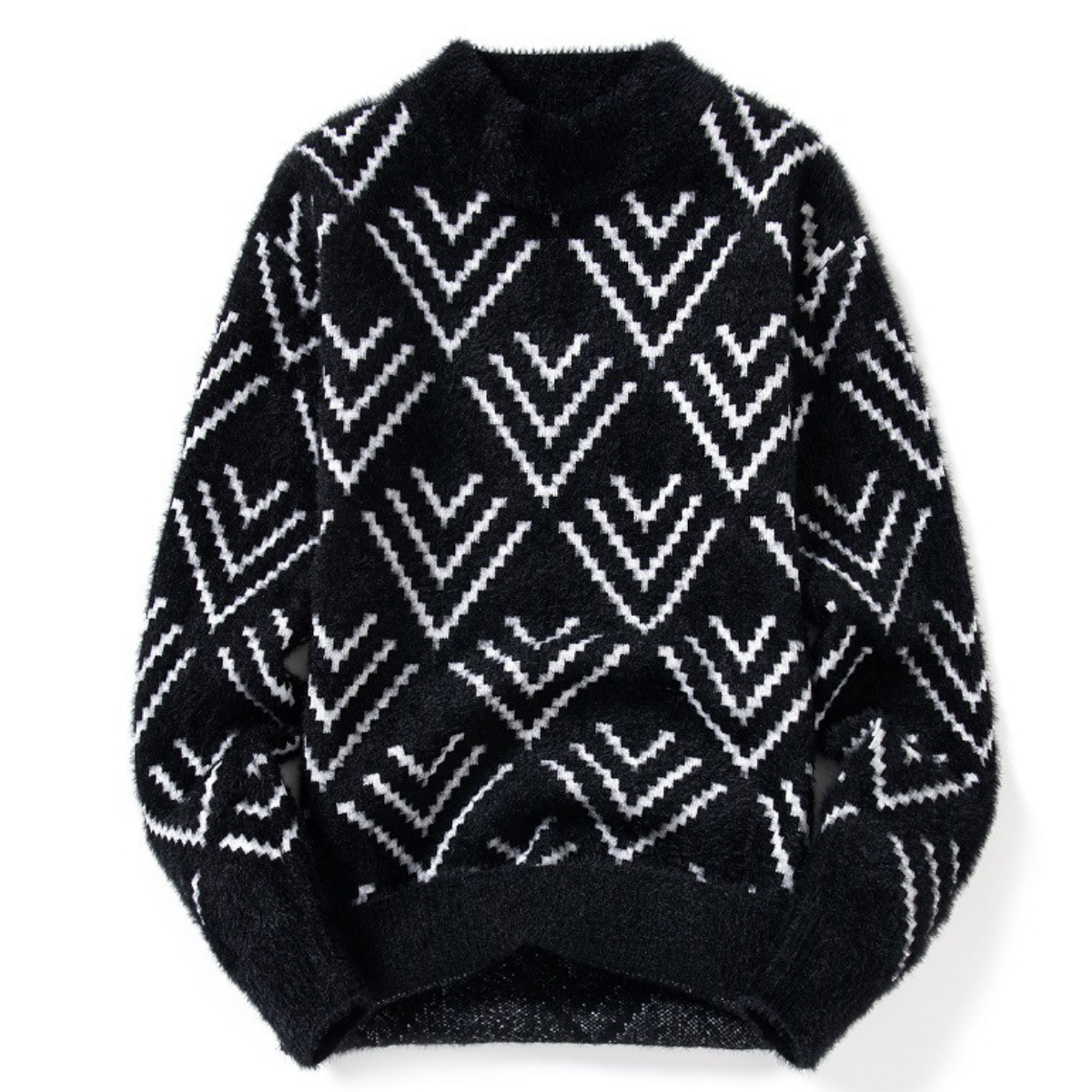Isaac Men’s Knitted Jumper – Plush Soft Knit Crew Neck Sweater