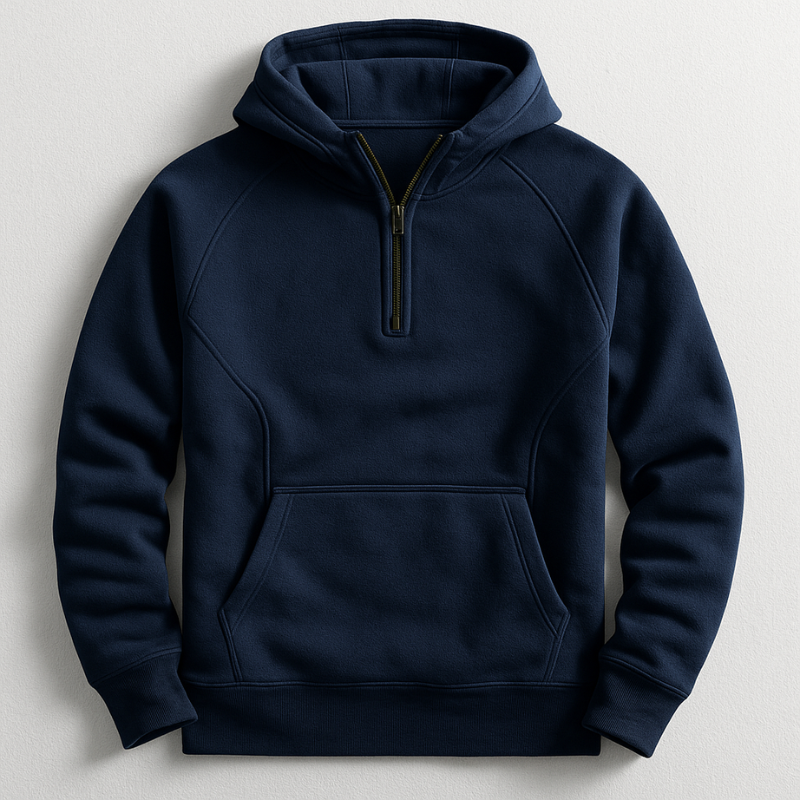 Piolo Men’s Premium Cotton Hoodie – Relaxed Fit Midweight Pullover with Ribbed Trim