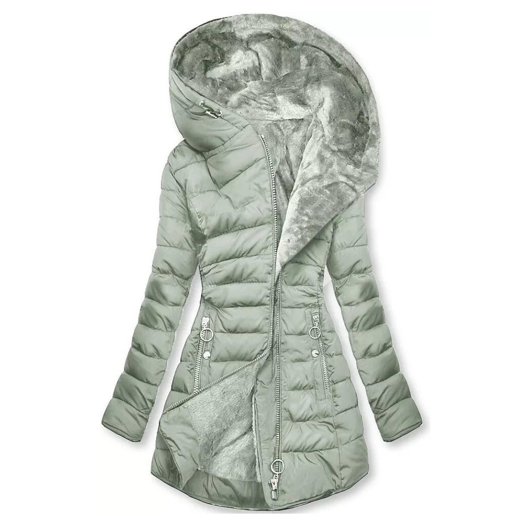 Renee Women’s Waterproof Coat – Insulated Long Hooded Winter Jacket