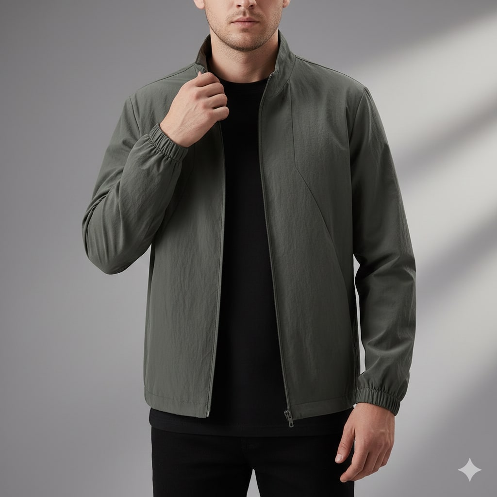 Elian Featherlight Windbreaker Jacket – Water Resistant Shell Lightweight Outerwear