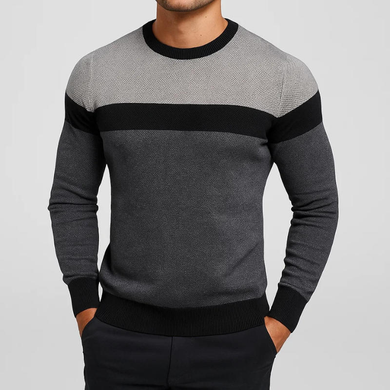 Eduardo Men’s Cotton Sweater – Soft Knit Crew Neck Jumper