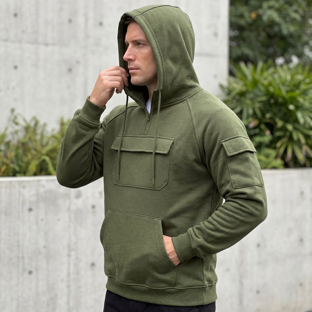 Crispin Men’s Hoodie Sweatshirts – Cotton Relaxed Fit Hoodies