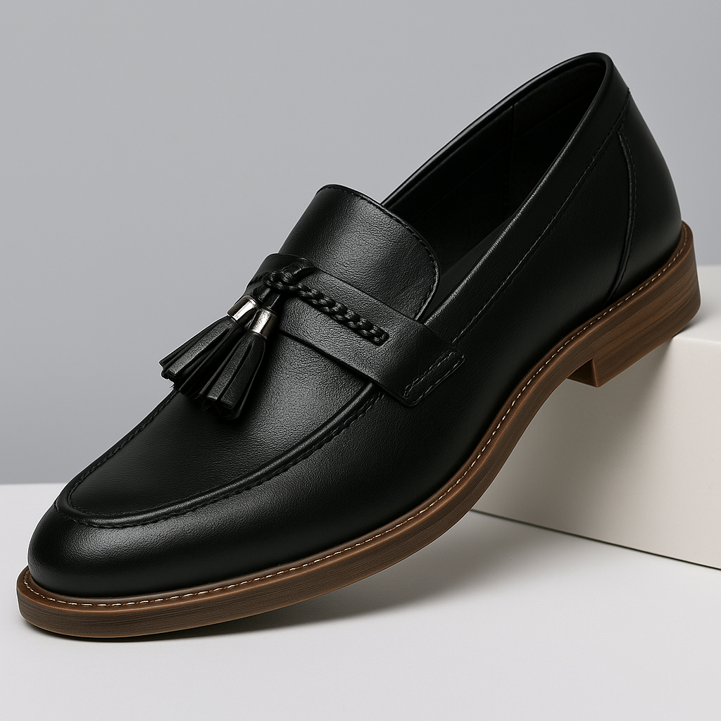 Paolo Men’s Loafers – Tassel Detail Leather Loafers