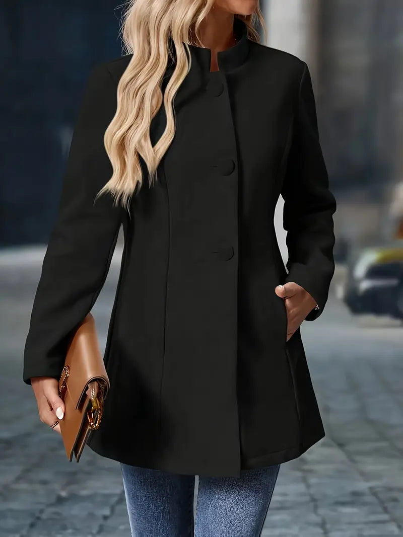 Enrequita Women’s Blazer – Tailored Jacket with Button Front Closure