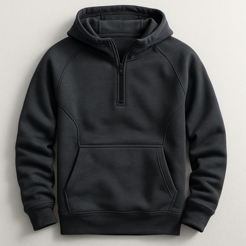 Piolo Men’s Premium Cotton Hoodie – Relaxed Fit Midweight Pullover with Ribbed Trim
