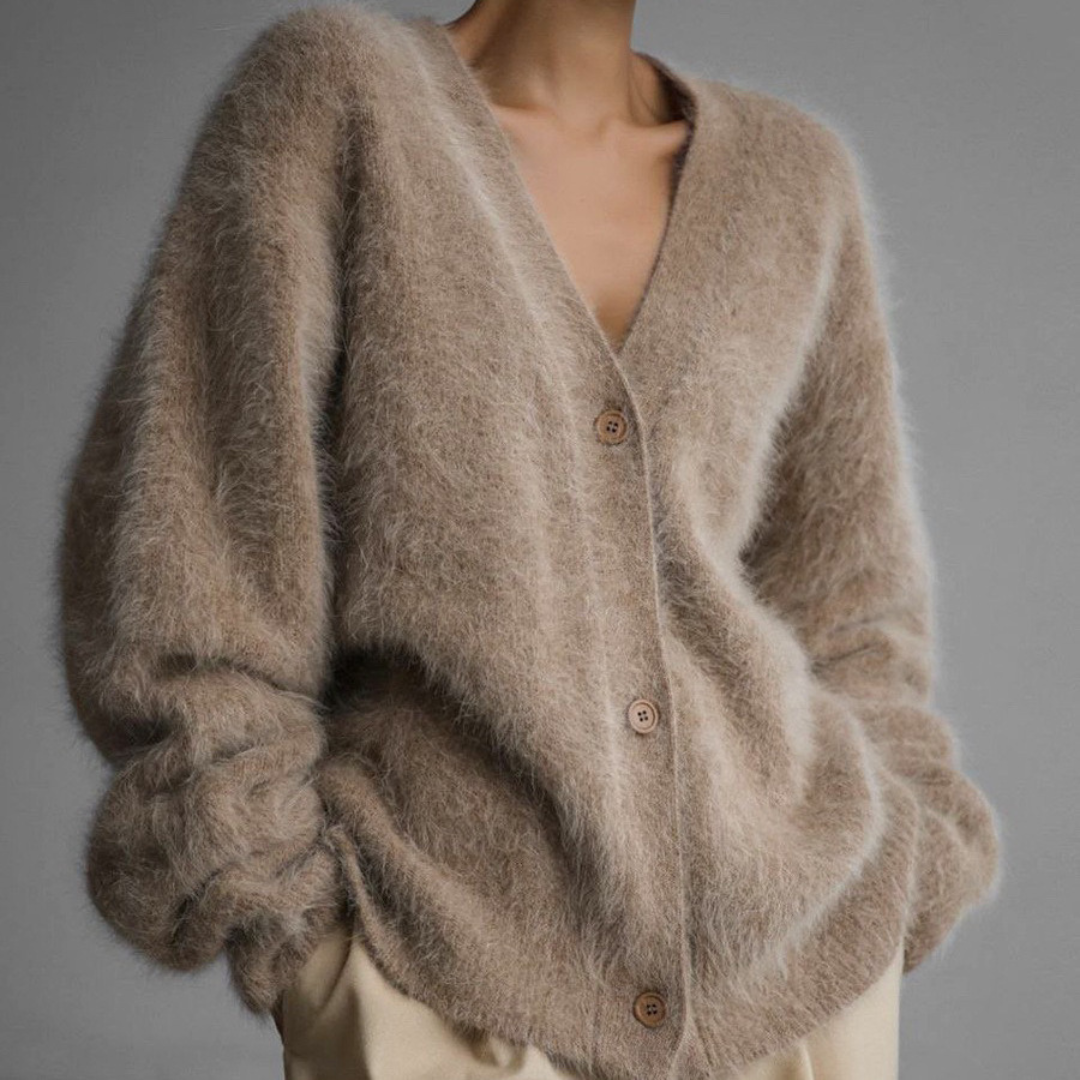 Elara Women's Cashmere Sweater – Luxuriously Soft Knit Cardigan