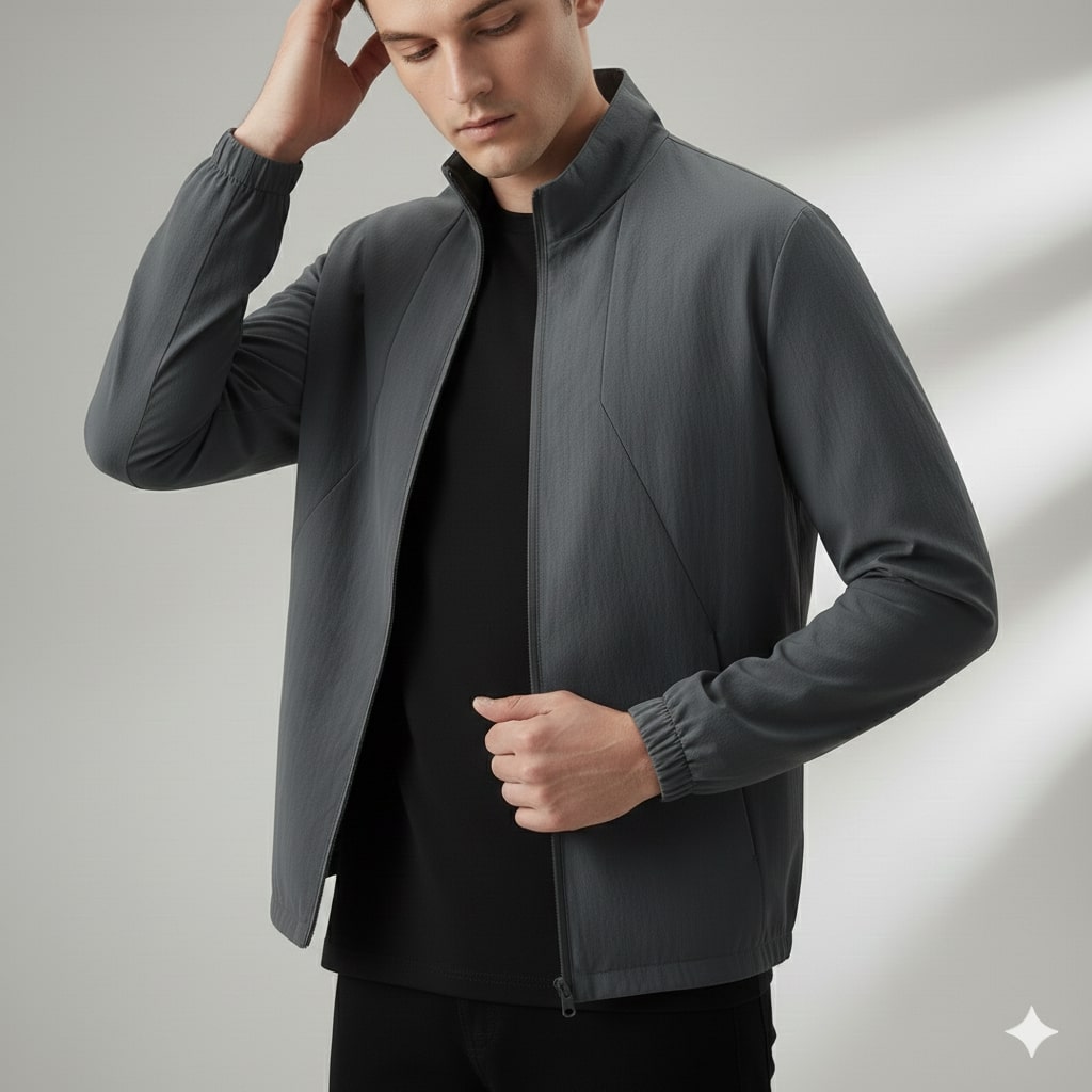 Elian Featherlight Windbreaker Jacket – Water Resistant Shell Lightweight Outerwear