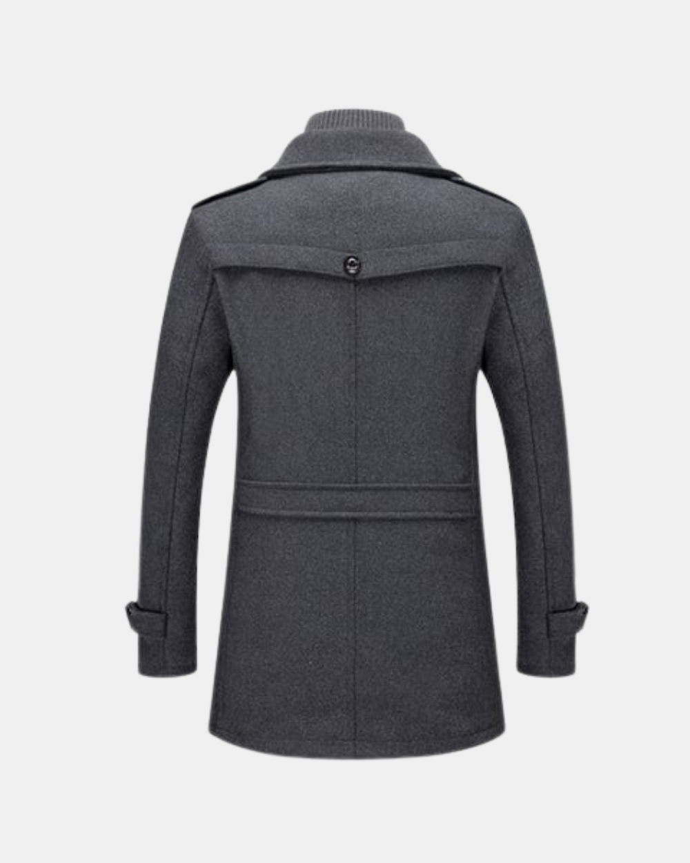 Leonard Men’s Winter Coat – Tailored Long Wool Overcoat