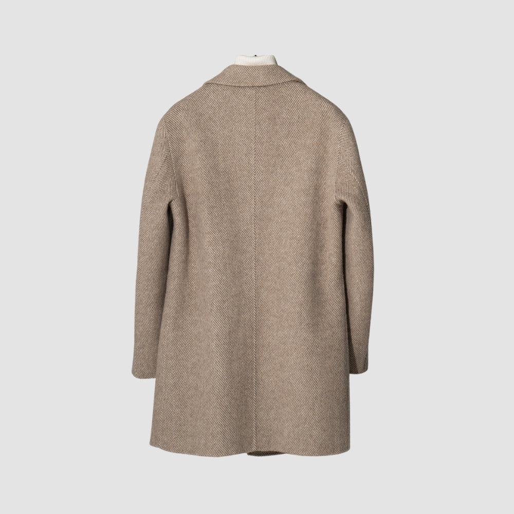 Mavrick Men’s Wool Coat – Mid-Length Cashmere Blend Coat