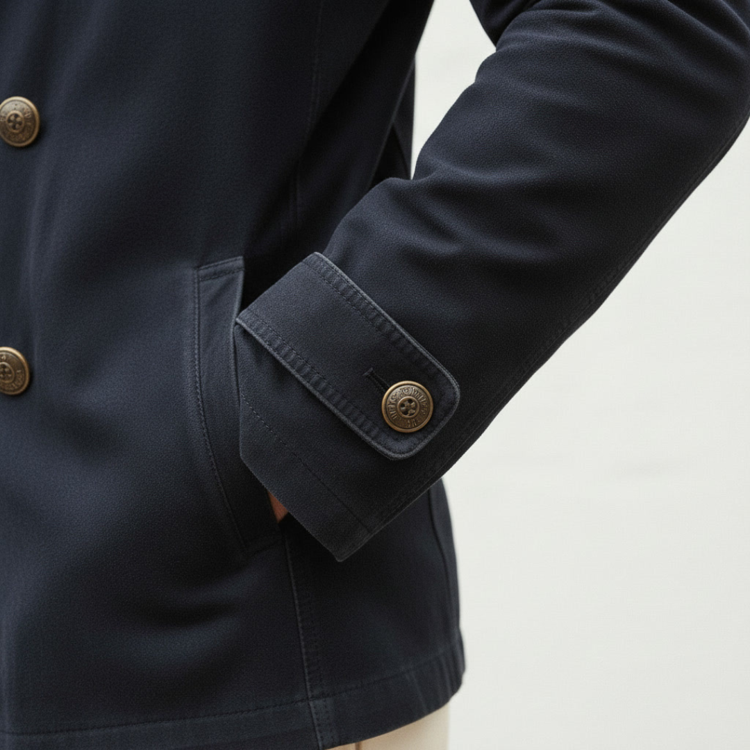 Skylar Men’s Double-Breasted Jacket – Relaxed Stretchy Italian Tailoring