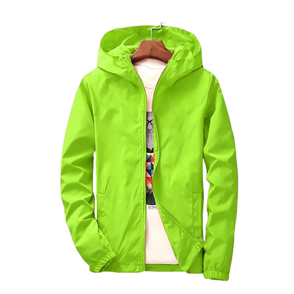 Axelair Unisex Hooded Windbreaker – Lightweight Water-Resistant Shell