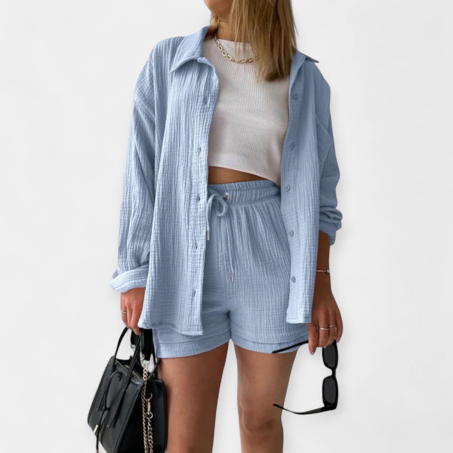 Yara Women’s Lounge Set – Lightweight Summer Co-ord with Relaxed Fit