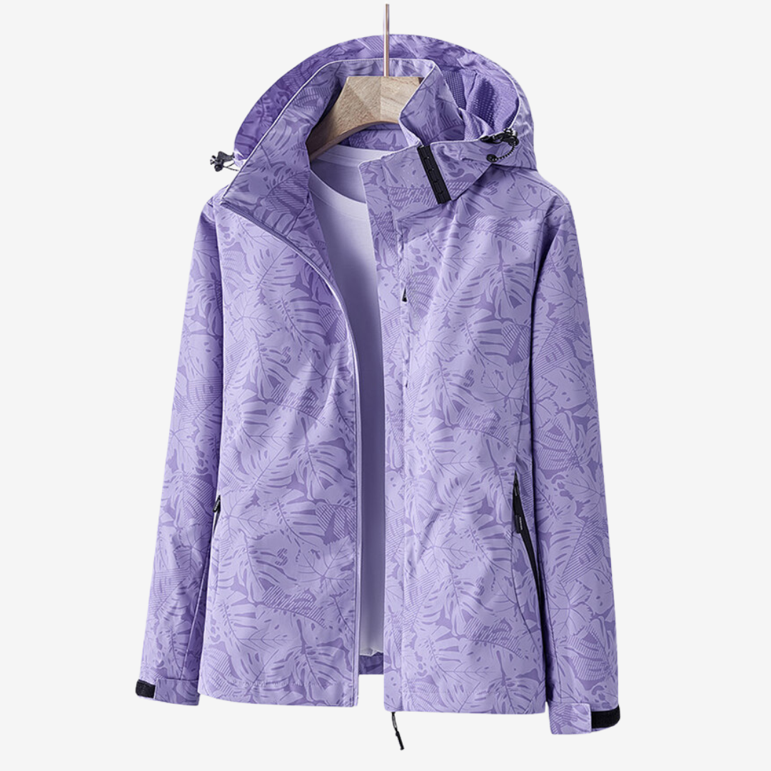 Noemi Women’s Lightweight Jacket – Wind Rainproof Outerwear with Adjustable Hood