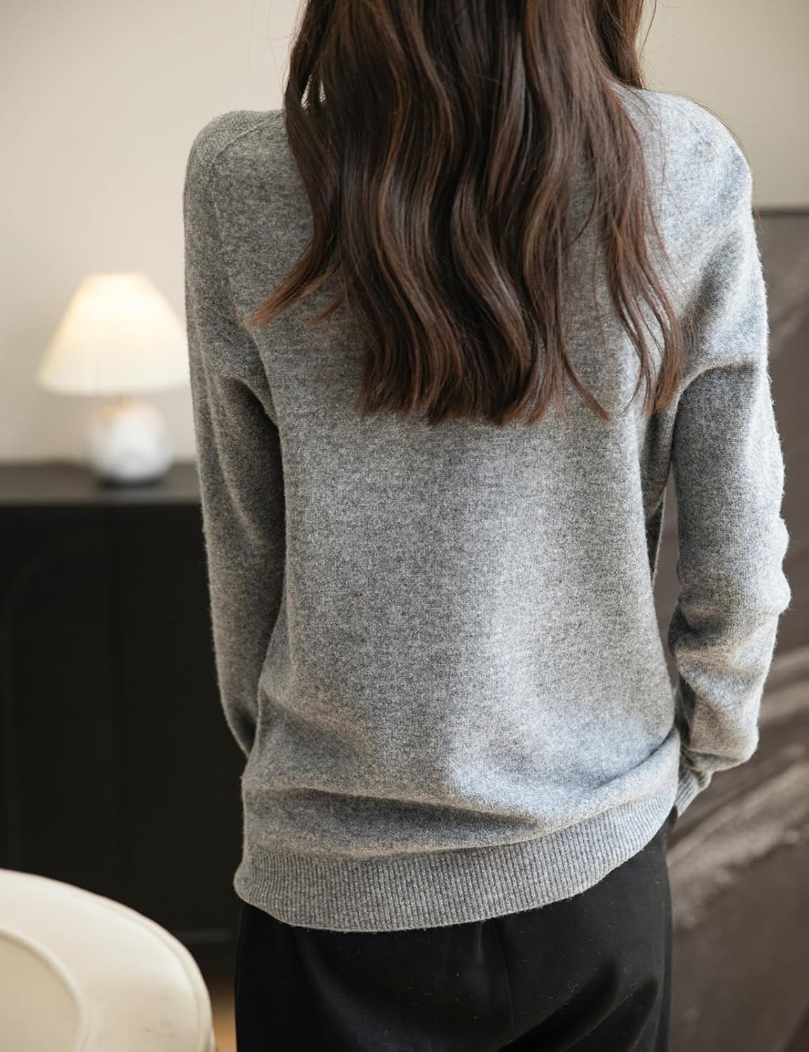 Elara Women’s Turtleneck Sweater – Merino Wool Seamless Knit Jumper