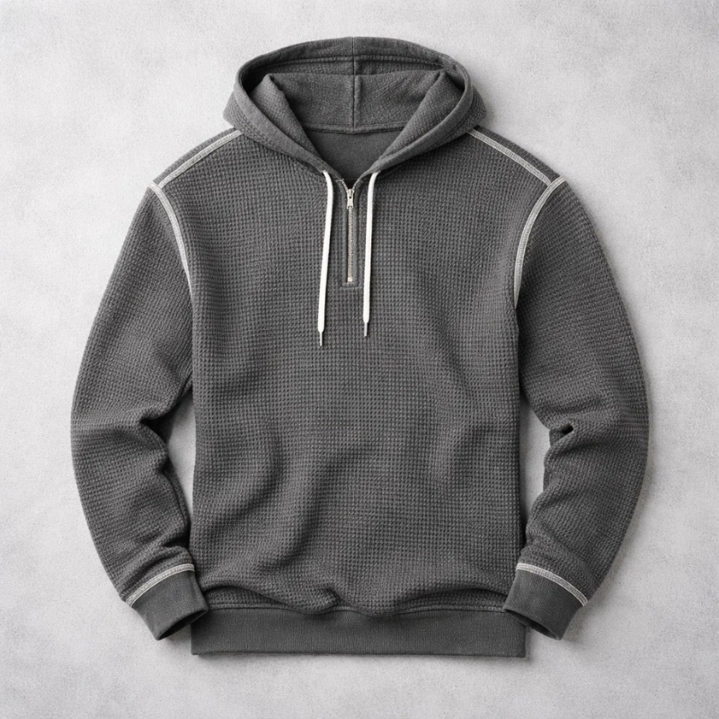 Alfie Men’s Hoodie - Waffle-Knit Cotton