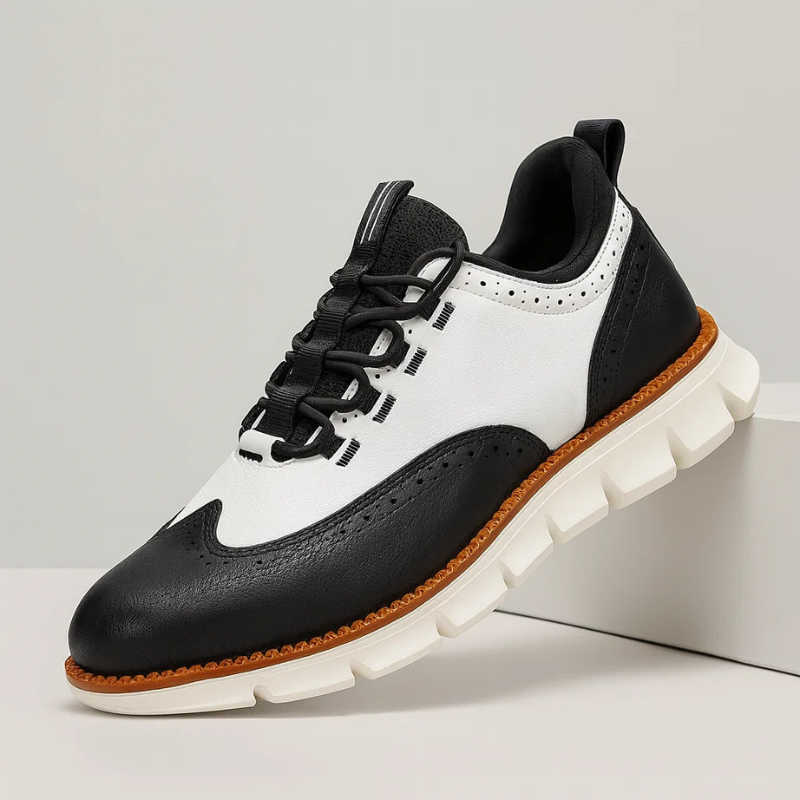 Domingo Men’s Shoes – Genuine Leather Trainers with Lightweight Sole