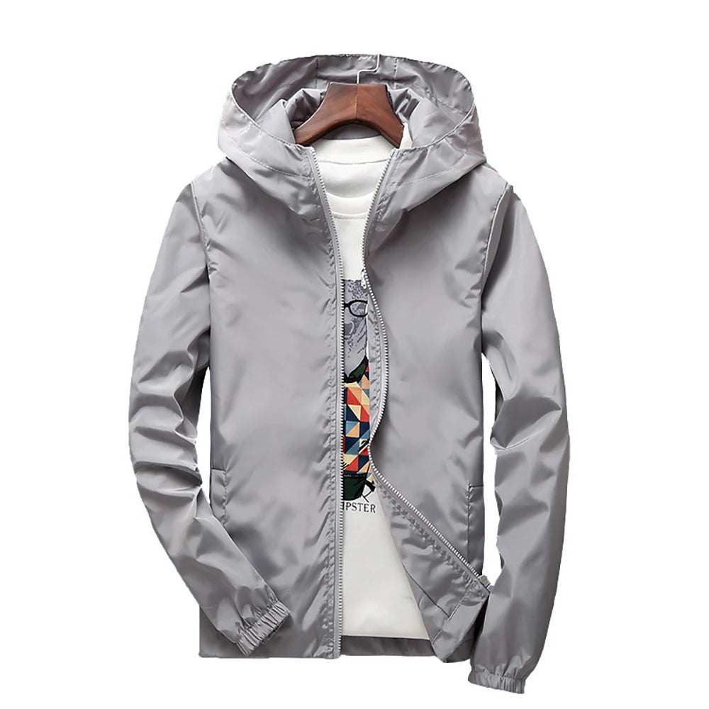 Axelair Unisex Hooded Windbreaker – Lightweight Water-Resistant Shell