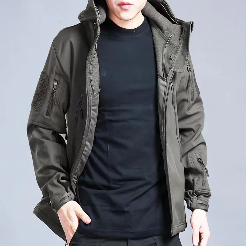 Huxley Men’s Thermal Utility Jacket – Waterproof Tactical Winter Coat