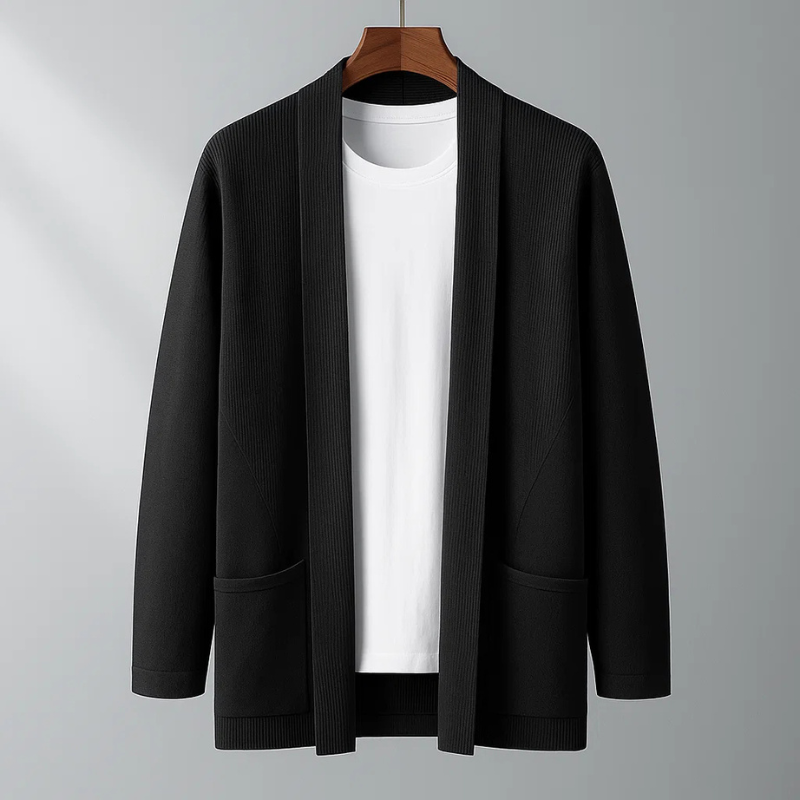Louis Men’s Knit Cardigan – Soft-Touch Warm Layer Cardigan