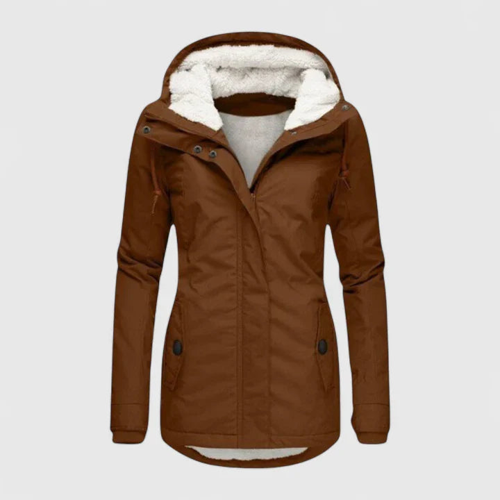 Rhea Women’s Winter Jacket – Quilted, Water-Resistant Outerwear