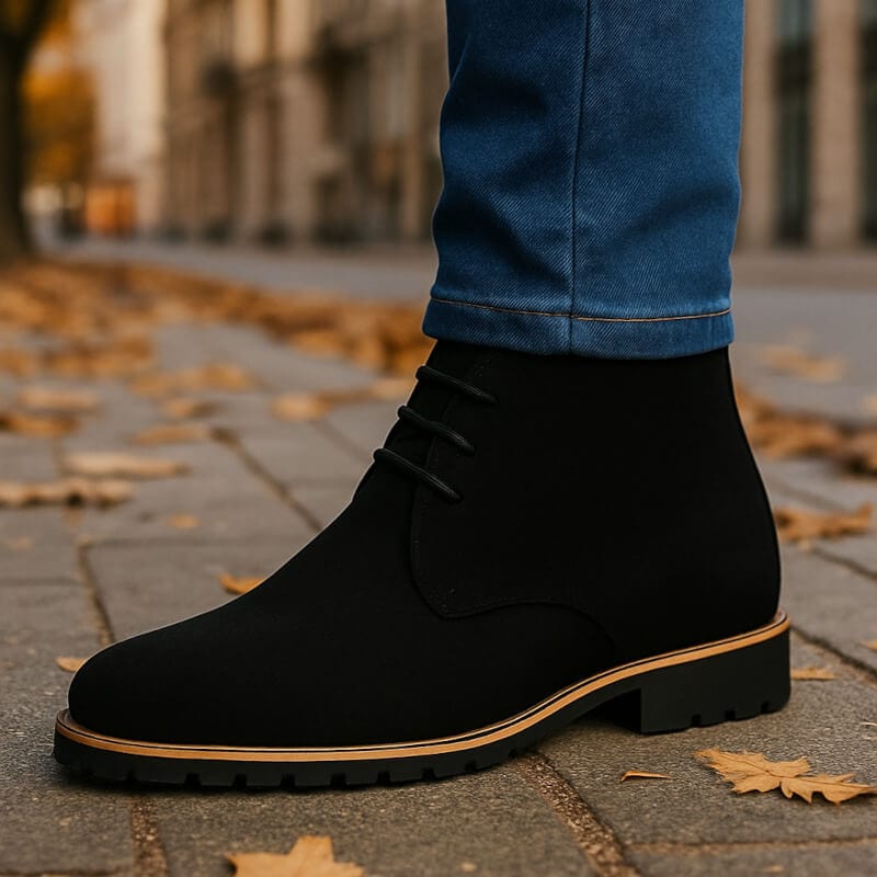 Cassian Men’s Suede Lace-Up Boots – Rugged Grip with Refined Suede Finish
