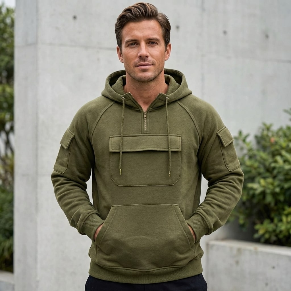 Crispin Men’s Hoodie Sweatshirts – Cotton Relaxed Fit Hoodies