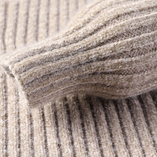 Hudson Men’s Turtleneck Sweater – Structured Ribbed Knit Winter Pullover
